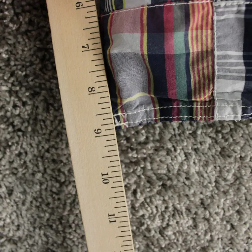 Polo Ralph Lauren Madras Patchwork Shorts Mens 38 Multicolor Cotton - Picture 4 of 9